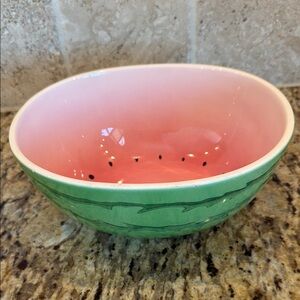 Pier 1 Watermelon Bowl - Pink and Green